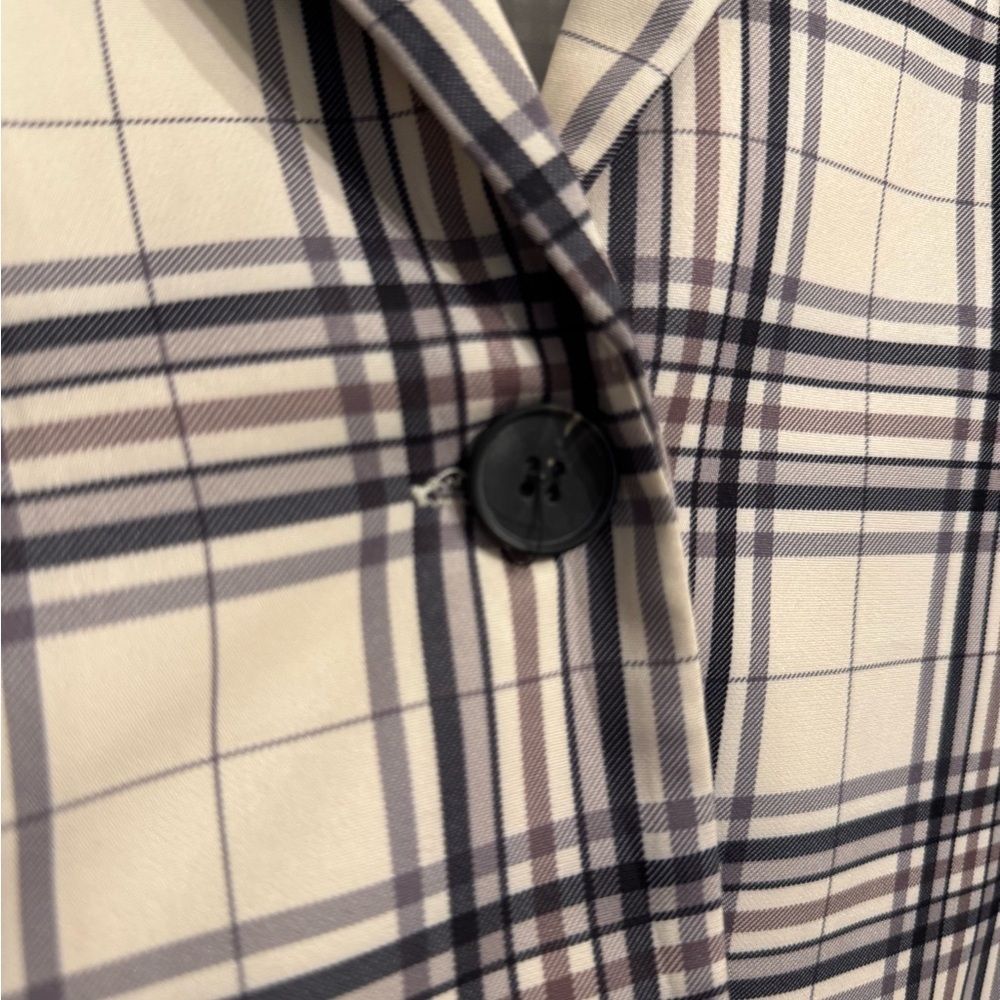 SHEIN Black and White Plaid Blazer Jacket - Picture 8 of 8